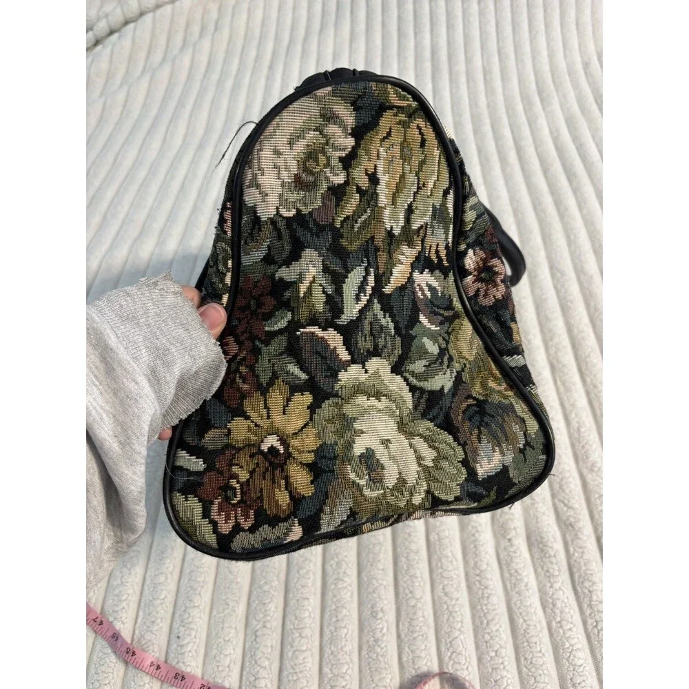 Vintage Marks & Spencer Tapestry Floral Mary Poppins Overnight Weekender Bag